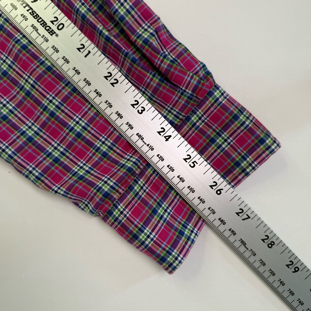 Ralph Lauren Mens XL Pink Plaid Long Sleeve Pony Button Casual Dress Shirt - Picture 11 of 15